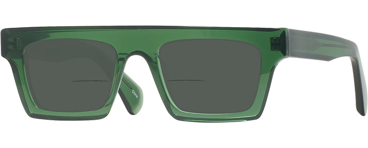 Rectangle Transparent Green Goo Goo Eyes 937 Bifocal Reading Sunglasses View #1
