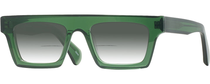 Rectangle Transparent Green Goo Goo Eyes 937 w/ Gradient Bifocal Reading Sunglasses View #1