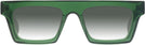 Rectangle Transparent Green Goo Goo Eyes 937 w/ Gradient Progressive Reading Sunglasses View #2