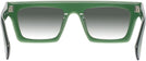 Rectangle Transparent Green Goo Goo Eyes 937 w/ Gradient Progressive Reading Sunglasses View #4