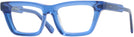 Rectangle Transparent Blue Goo Goo Eyes 939 Single Vision Full Frame View #1