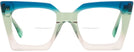Square Blue/green/peach Gradient Goo Goo Eyes 940 Bifocal View #2