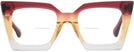 Square Burgundy/brown/clear Gradient Goo Goo Eyes 940 Bifocal View #2