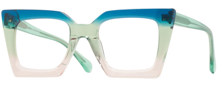 Square Blue/green/peach Gradient Goo Goo Eyes 940 Single Vision Full Frame View #1