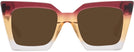 Square Burgundy/brown/clear Gradient Goo Goo Eyes 940 Progressive Reading Sunglasses View #2