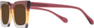 Square Burgundy/brown/clear Gradient Goo Goo Eyes 940 Progressive Reading Sunglasses View #3