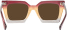 Square Burgundy/brown/clear Gradient Goo Goo Eyes 940 Progressive Reading Sunglasses View #4