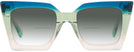 Square Blue/green/peach Gradient Goo Goo Eyes 940 w/ Gradient Bifocal Reading Sunglasses View #2