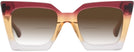 Square Burgundy/brown/clear Gradient Goo Goo Eyes 940 w/ Gradient Bifocal Reading Sunglasses View #2