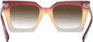 Square Burgundy/brown/clear Gradient Goo Goo Eyes 940 w/ Gradient Bifocal Reading Sunglasses View #4