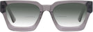 Rectangle Transparent Grey Goo Goo Eyes 941 w/ Gradient Bifocal Reading Sunglasses View #2