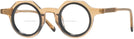 Round Transparent Brown With Black Goo Goo Eyes 942 Bifocal View #1