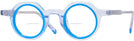 Round Crystal With Blue Goo Goo Eyes 942 Bifocal View #1
