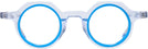 Round Crystal With Blue Goo Goo Eyes 942 Single Vision Full Frame View #2