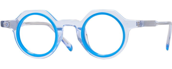 Round Crystal With Blue Goo Goo Eyes 942 Single Vision Full Frame View #1