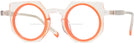 Round Crystal With Orange Goo Goo Eyes 943 Bifocal View #1