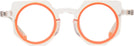 Round Crystal With Orange Goo Goo Eyes 943 Single Vision Full Frame View #2