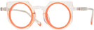 Round Crystal With Orange Goo Goo Eyes 943 Single Vision Full Frame View #1