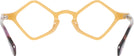 Unique Yellow With Tortoise Temple Goo Goo Eyes 944 Single Vision Full Frame View #4