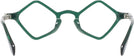 Unique Green Goo Goo Eyes 944 Single Vision Full Frame View #4