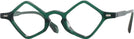 Unique Green Goo Goo Eyes 944 Single Vision Full Frame View #1