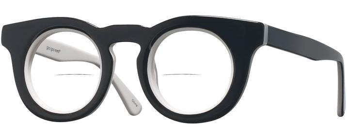 Round Black/white Goo Goo Eyes 946 Bifocal View #1