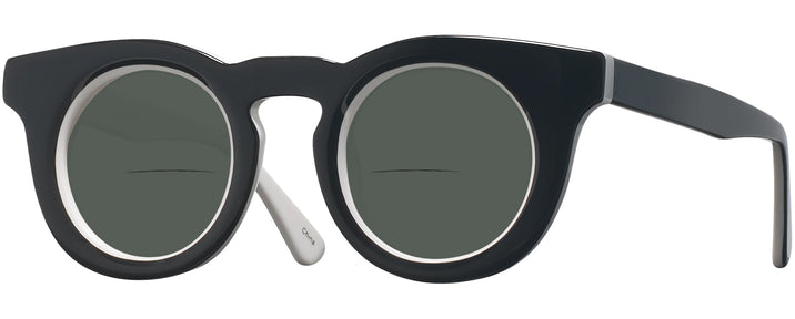 Round Black/white Goo Goo Eyes 946 Bifocal Reading Sunglasses View #1