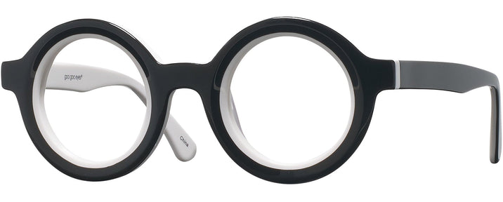 Round Black/white Goo Goo Eyes 947 Single Vision Full Frame View #1