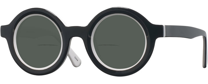 Round Black/white Goo Goo Eyes 947 Bifocal Reading Sunglasses View #1