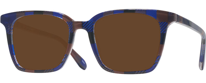 Square Blue-brown Checks Goo Goo Eyes 948 Progressive Reading Sunglasses View #1