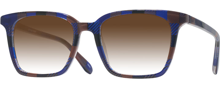 Square Blue-brown Checks Goo Goo Eyes 948 w/ Gradient Progressive Reading Sunglasses View #1