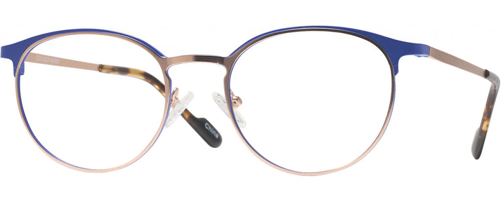 Round Blue/rose Gold Goo Goo Eyes 949 Single Vision Full Frame View #1