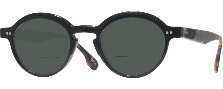 Round Black With Tortoise Goo Goo Eyes 950 Bifocal Reading Sunglasses View #1