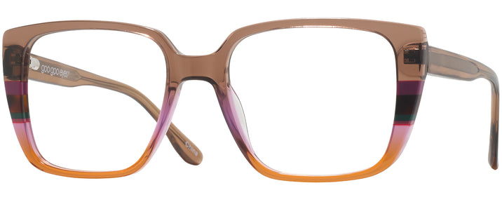 Square,Oversized Brown Color Block Goo Goo Eyes 953 Computer Style Progressive View #1