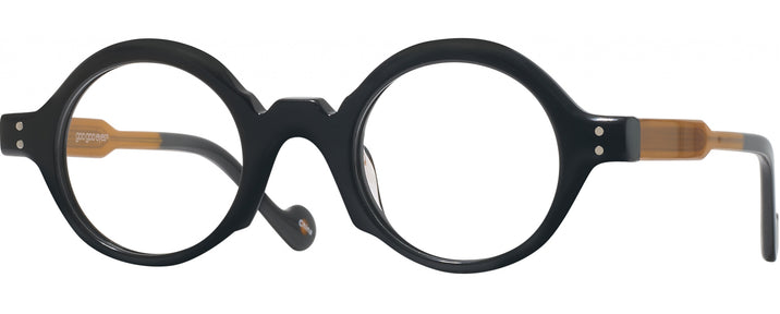 Round Black/brown Goo Goo Eyes 957 Single Vision Full Frame View #1
