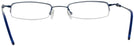 Rectangle Blue Liberty II (Narrow to Average Fit) Single Vision Half Frame View #4