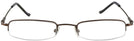 Rectangle Copper Liberty II (Narrow to Average Fit) Single Vision Half Frame View #2