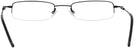 Rectangle Black Liberty II / L (Wide Fit) Single Vision Half Frame View #4