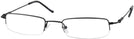 Rectangle Black Liberty II / L (Wide Fit) Single Vision Half Frame View #1