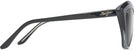 Cat Eye Gloss Black Fade/Grey Lens Maui Jim Lotus 827 View #3