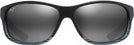 Oval Grey Black Stripe/Grey Lens Maui Jim Kaiwi Channel 840 View #2