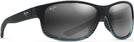 Oval Grey Black Stripe/Grey Lens Maui Jim Kaiwi Channel 840 View #1