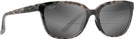 Cat Eye Grey Tortoise/Grey Lens Maui Jim Honi 758 Bifocal Reading Sunglasses View #1
