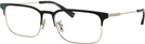 Rectangle Matte Light Gold/matte Black Coach 5121 Computer Style Progressive View #1