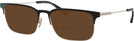 Rectangle Matte Light Gold/matte Black Coach 5121 Bifocal Reading Sunglasses View #1