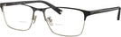 Rectangle Satin Black Coach 5139 Bifocal View #1