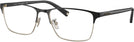 Rectangle Satin Black Coach 5139 Single Vision Full Frame View #1