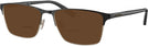 Rectangle Satin Black Coach 5139 Bifocal Reading Sunglasses View #1