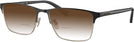 Rectangle Satin Black Coach 5139 w/ Gradient Bifocal Reading Sunglasses View #1