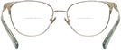 Cat Eye,Square Shiny Light Gold/mint Coach 5148 Bifocal View #4